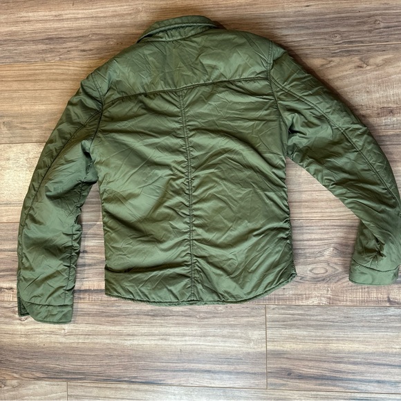 United Colors of Benetton Lightweight Packable puffer Coat Jacket Green Small - Picture 6 of 9